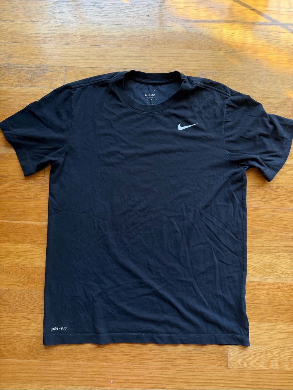 Men's Nike Dri-FIT Black Athletic T-Shirt - Size Medium
